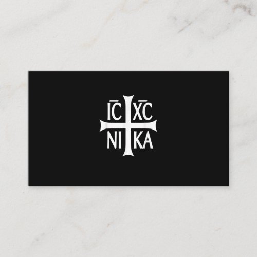 IC XC NIKA Cross T_Shirt Eastern Christian Greek T Enclosure Card