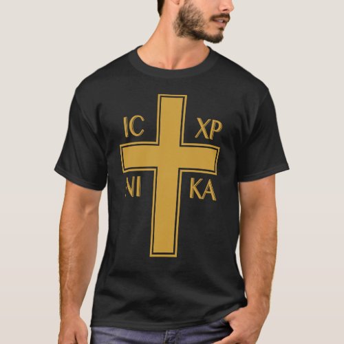 IC XC NIKA Greek Christian Orthodox Christogram T_Shirt