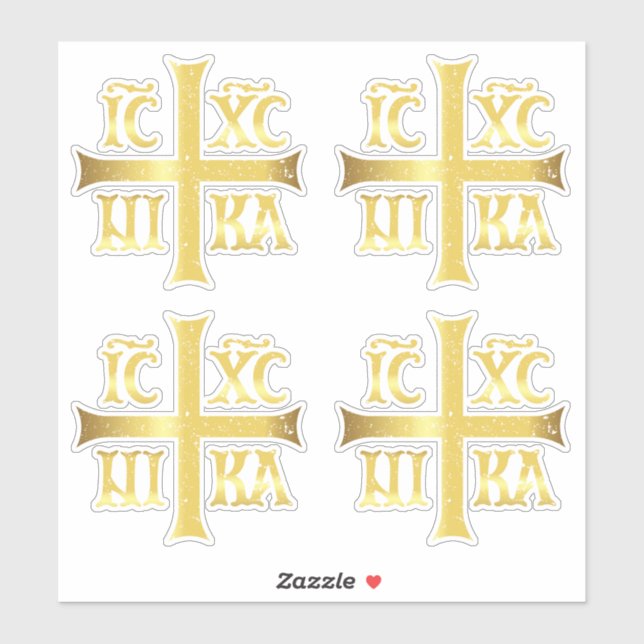 IC XC NIKA JESUS CHRIST CONQUERS STICKER (Sheet)