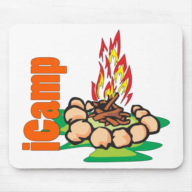 iCamp Camping Shirt Mouse Pad (Front)