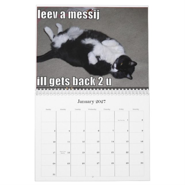 icanhascheezburger Calendar (Jan 2027)