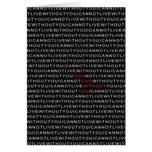 ICanLiveWithoutYou Cards (Front)
