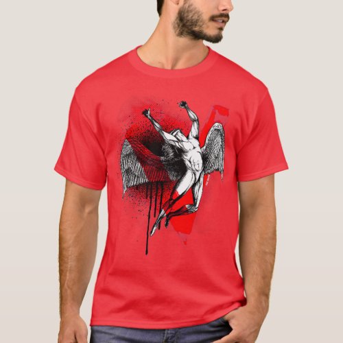 Icarus Fall Trash Polka Style T_Shirt