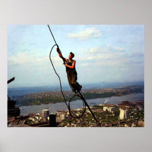 Icarus Ironworker Rigging Empire State Building 19 Poster