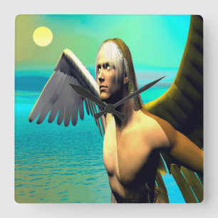 Icarus Square Wall Clock