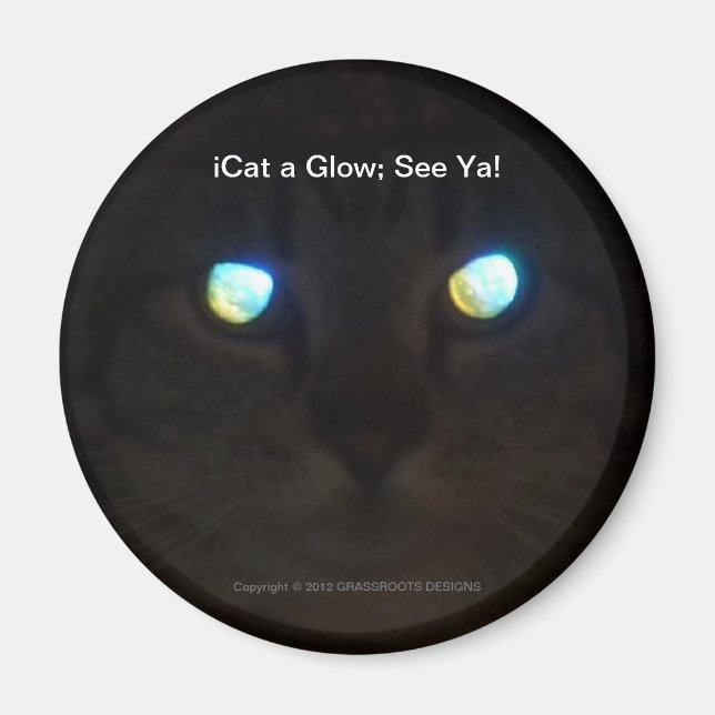 iCat a Glow; See Ya! Magnet (Front)