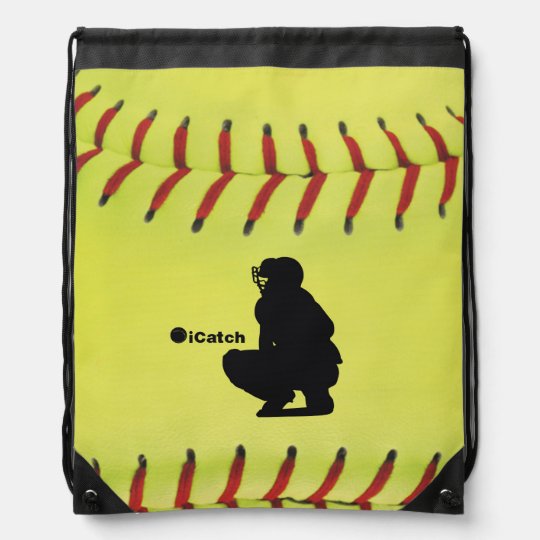 softball drawstring bag