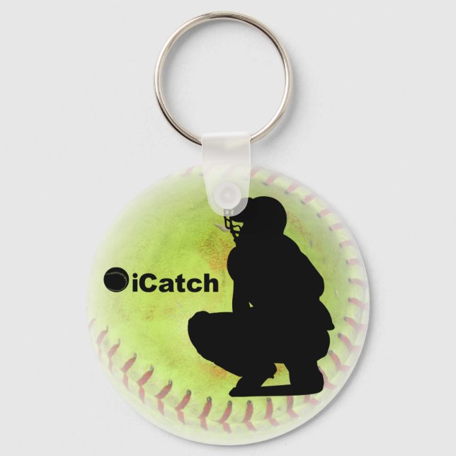 iCatch Fastpitch Softball Keychain (Front)