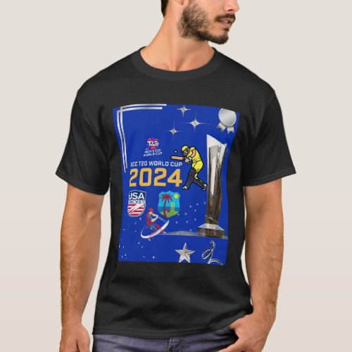 ICC T20 World Cup 2024 Cricket T_Shirt