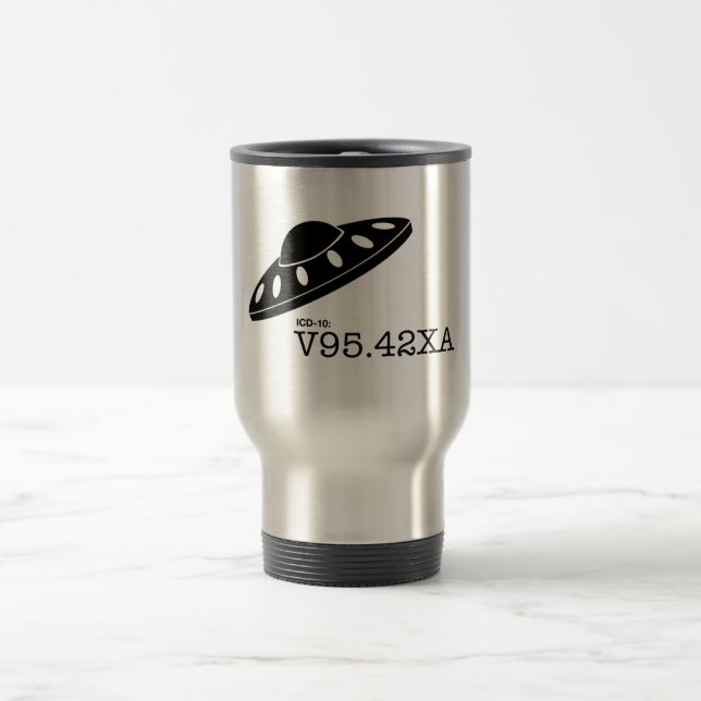 ICD-10: V9542XA - Spacecraft Crash Travel Mug (Center)