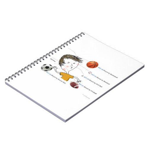 ICD10 W21 Struck by Balls Notebook Zazzle