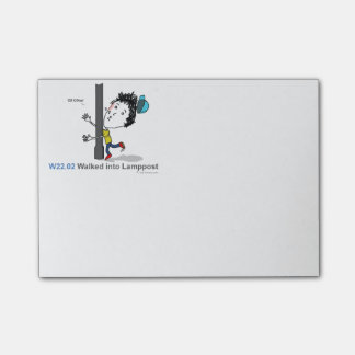 ICD-10: W22.02 Walked into lamppost Post-it Notes