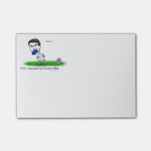 ICD-10: Y04.1 Assault by human bite Post-it Notes