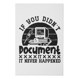 ICD Coding Medical Coder If You Didn't Document Faux Canvas Print