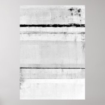 'ice Age' Black And White Abstract Art Poster by T30Gallery at Zazzle