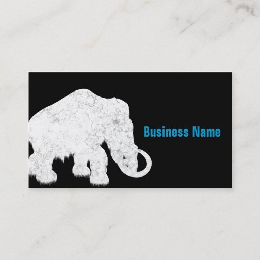 Customizable Ice Age Blue Crystal Mammoth Business Cards