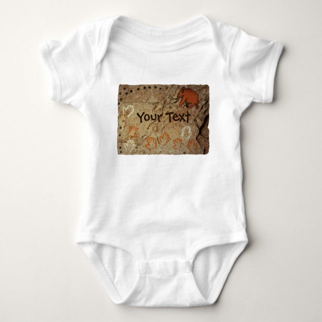 Ice Age Cave Art Baby Bodysuit (Front)