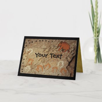 Ice Age Cave Art Card by Bluestar48 at Zazzle