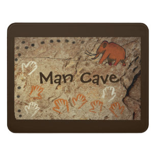 Ice Age Cave Art - Man Cave Door Sign