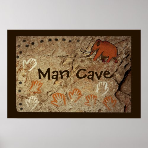 Ice Age Cave Art Poster