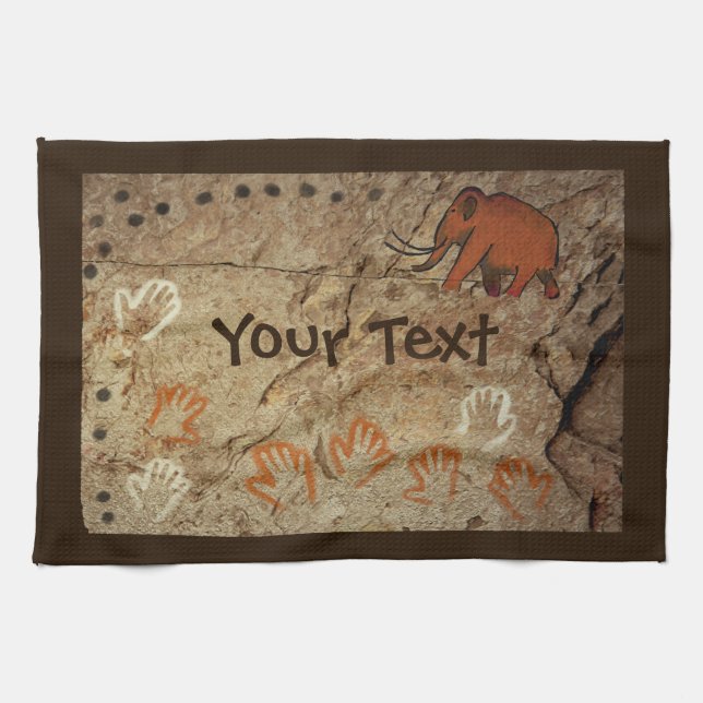 Ice Age Cave Art Towel (Horizontal)