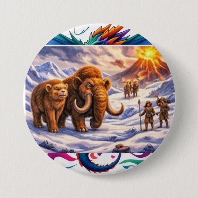 Ice age Encounter  Button (Front)