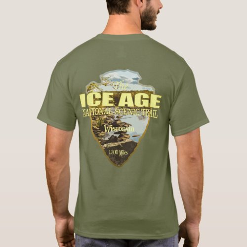 Ice Age Trail arrowhead T_Shirt