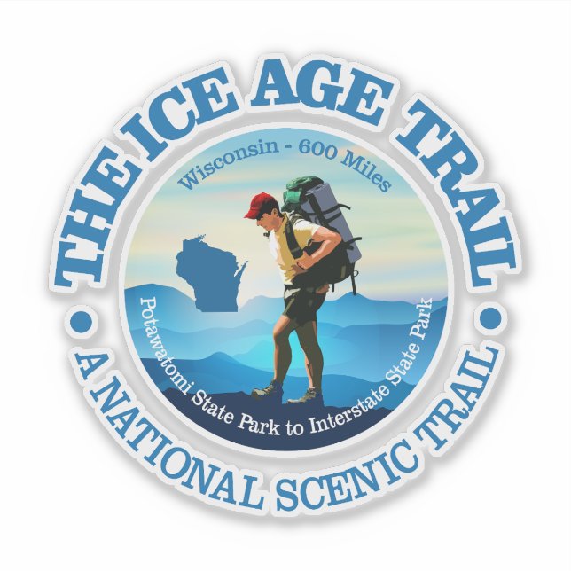 Ice Age Trail (C) Sticker (Front)