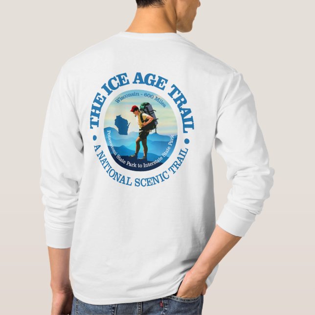 Ice Age Trail (C) T-Shirt (Back)