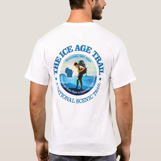 Ice Age Trail (C) T-Shirt (Back)