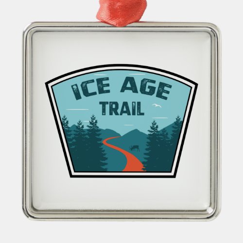 Ice Age Trail Metal Ornament