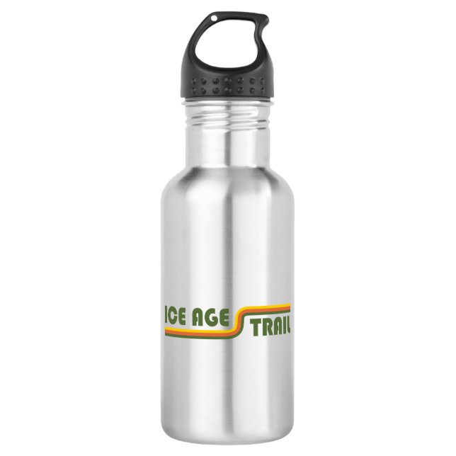 Ice Age Trail Stainless Steel Water Bottle (Front)