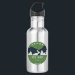 Ice Age Trail Stainless Steel Water Bottle<br><div class="desc">The Ice Age Trail in Wisconsin is 1200 miles (1930 km) that traces the edge of the huge glacier that once covered North America.</div>