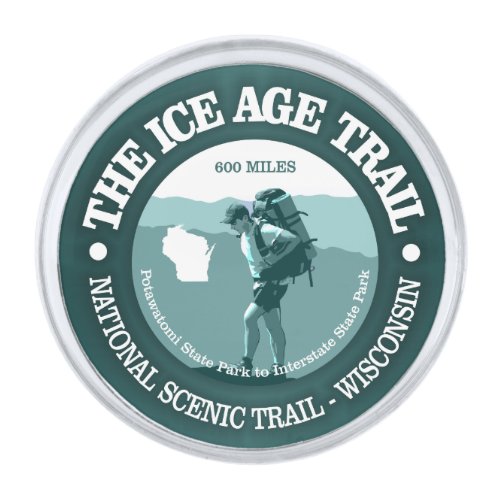 Ice Age Trail T Silver Finish Lapel Pin