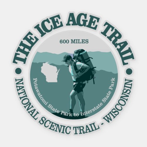 Ice Age Trail T Sticker
