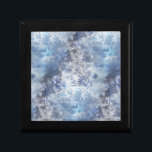 Ice and Snow Textured Blue Christmas Pattern Gift Box<br><div class="desc">'Ice and Snow' is a repeating pattern that I designed to coordinate with my artwork 'Ice Elf' featuring an elven snow queen. I designed this along with a solid colour that compliments both the pattern and the artwork. You can view this unique winter fantasy artwork at my Zazzle store where...</div>