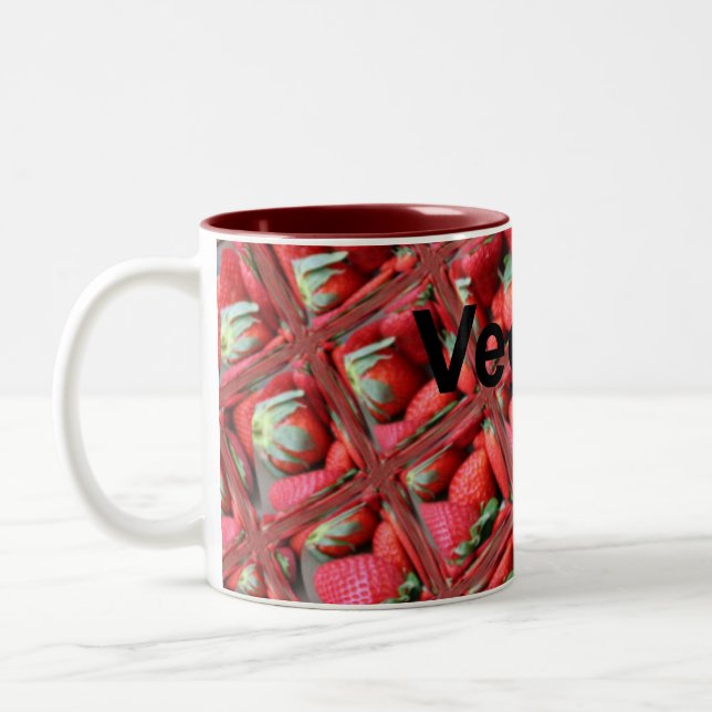 Ice and strawberries vegan mug (Left)