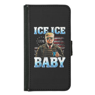 Ice Baby Funny Trump Samsung Galaxy S5 Wallet Case