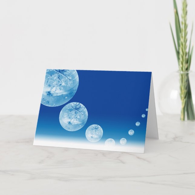 Ice Ball Bounce Holiday Card (Front)