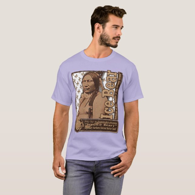 Ice Bear aka Ice,White Bull Northern Cheyenne T-Shirt (Front Full)