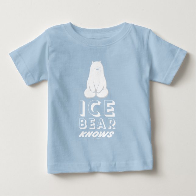 Ice Bear Knows Baby T-Shirt (Front)