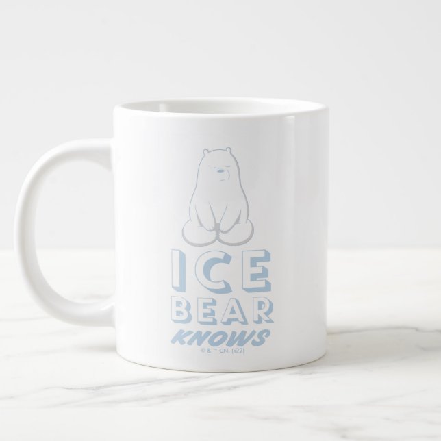 Ice Bear Knows Giant Coffee Mug (Left)