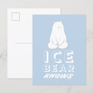 Ice Bear Knows Postcard