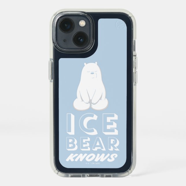 Ice Bear Knows Speck iPhone 13 Case (Front)