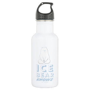 Ice Bear Knows Stainless Steel Water Bottle