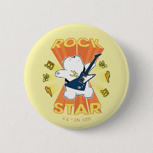 Ice Bear - Rock Star Button