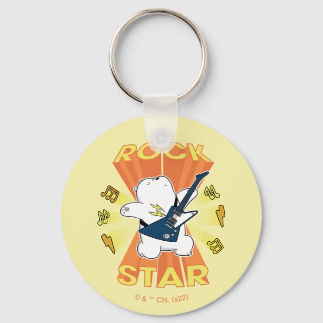 Ice Bear - Rock Star Keychain (Front)