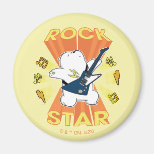 Ice Bear - Rock Star Magnet