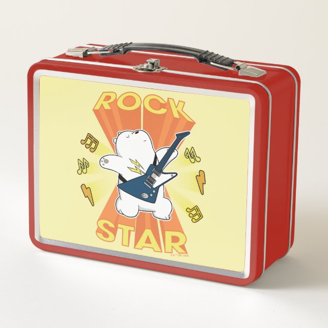 Ice Bear - Rock Star Metal Lunch Box (Front)