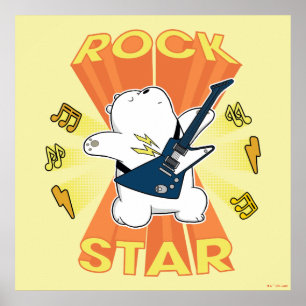 Ice Bear - Rock Star Poster